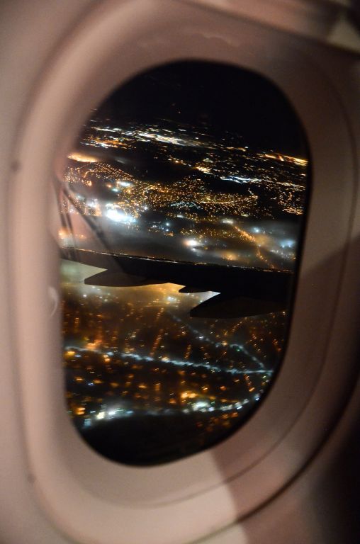 Airbus A321 (N162UW) - Approaching KPIT on a foggy night.