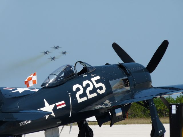 12-2637 — - F8F Bearcat and Blue Angles a Key West Naval Airstation