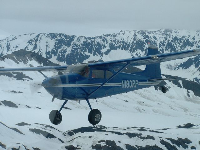 Cessna Skywagon 180 (N180RP) - Flying thru the Alaska Range in early June