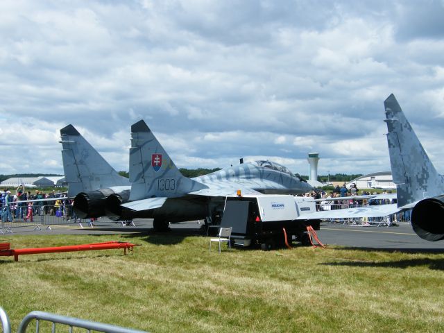 N1303 — - 1303 MIKOYAN MIG 29UBS FULCRUM B  1 SLK SLOVAK AIR FORCE AT EGLF 19/07/2008