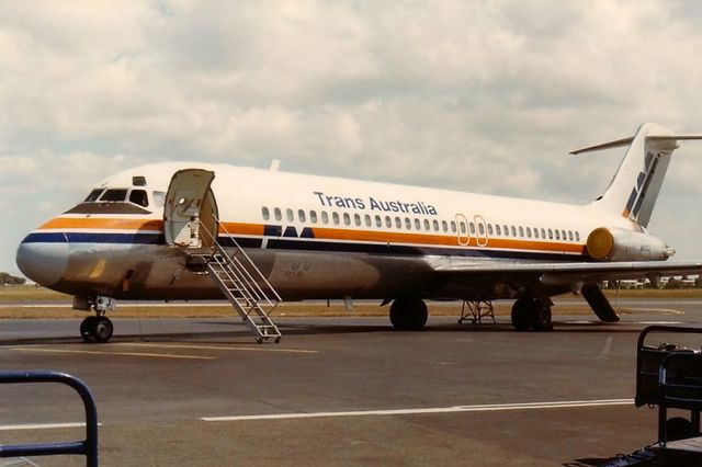 Douglas DC-9-10 (VH-TJJ) - 01/09/1985 at the old Mackay Terminal