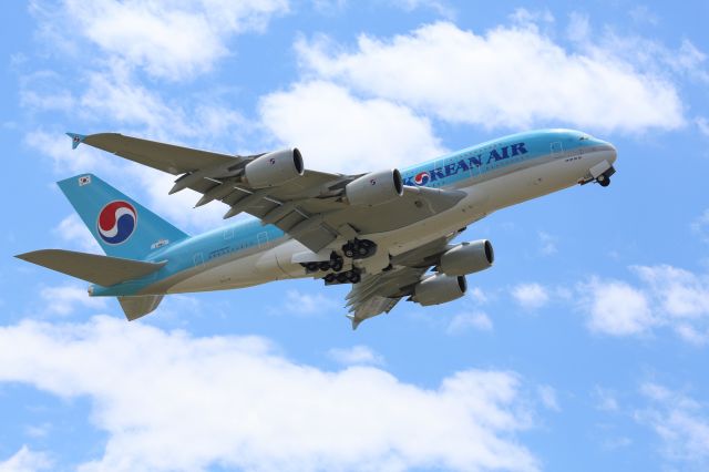 Airbus A380-800 (F-WWAT) - Vol test avant livraison pour l'airbus A388 de Korean Air Lines (numero de serie 0156). Aéroport de Toulouse Blagnac le 9-07-2014