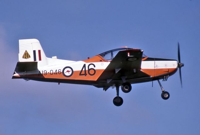 A19046 — - AUSTRALIA - AIR FORCE NEW ZEALAND CT-4A AIRTRAINER REG A19-046 (CN 046) - EDINBURGH RAAF BASE ADELAIDE SA. AUSTRALIA - YPED (22/8/1983)