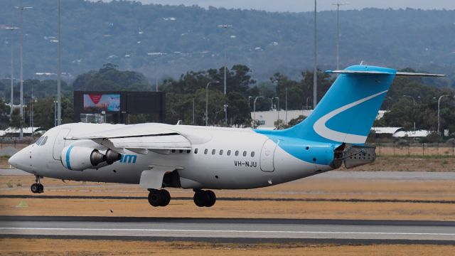 Avro Avroliner (RJ-85) (VH-NJU) - Avro RJ85 Cobham Aviation VH-NJU rwy 03 YPPH 22nd February 2020