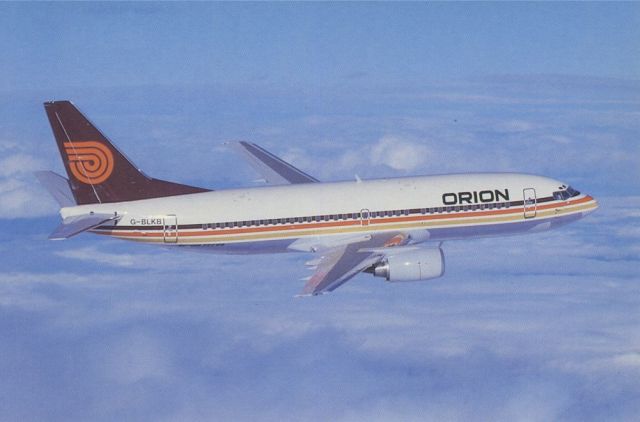 BOEING 737-300 (G-BLKB) - SCANNED FROM POSTCARDbr /ORION