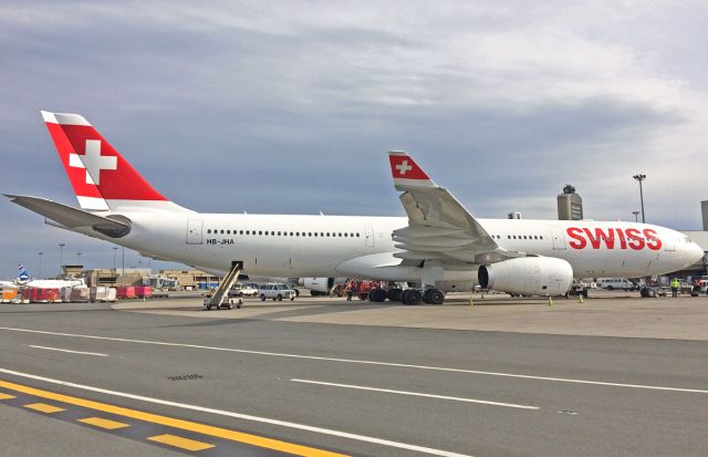 Airbus A330-300 (HB-JHA) - 2 flights a day to ZRH from KBOS Logan 