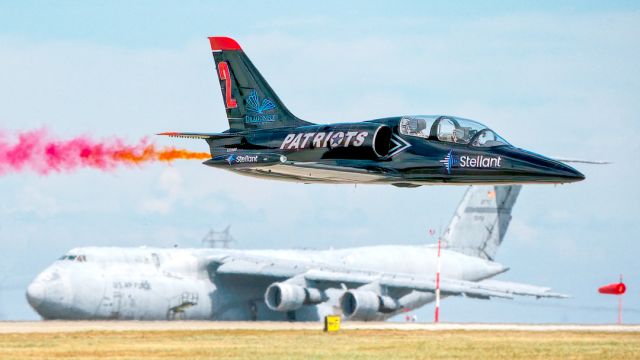 Aero L-39 Albatros (N239RH) - Patriots  Jet Team's Aero Albatros L-39 #2 flown by Robert 'Stache' Hutchison at Travis AFB Open House, May 15, 2022.