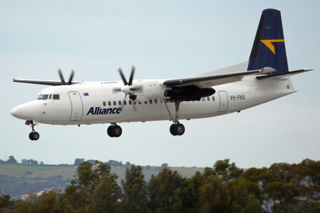 Fokker Maritime Enforcer (VH-FKO) - On short finals for runway 05. Thursday, 19 June 2014.