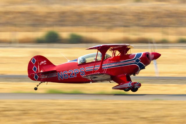 PITTS Special (S-2) (N62PS) - Aviat, Pitts S-2B at Livermore Municipal Airport, CA. August 2021