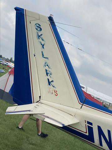 Cessna 175 Skylark (N8082T) - Cessna 175 Skylark parked next to me at OSH24 preparing for departure 