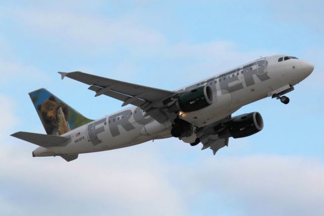 Airbus A319 (N931FR) - "Jo-Jo" The Grizzly Bear Cub (12-19-2010)