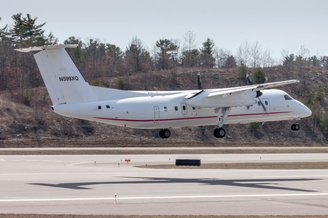 de Havilland Dash 8-300 (N599XQ) - Arriving at KMHT from KBGR. Operator not known to the photographer (CIA?).