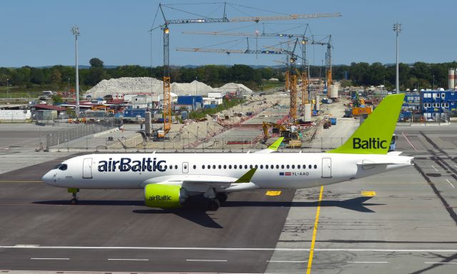 Airbus A220-300 (YL-AAO) - Air Baltic Airbus A220-300 YL-AAO in Munich 