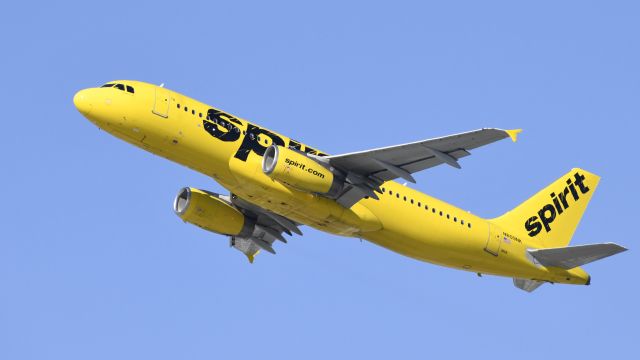 Airbus A320 (N609NK) - Departing LAX on 25R