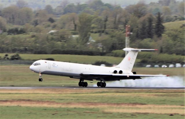 Ilyushin Il-62 (EW-450TR) - rada airlines il-62mgr ew-450tr landing at shannon from dakar 10/5/21.