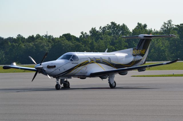Pilatus PC-12 (N357HE) - HAYNIE ENTERPRISES INC at KJQF - 5/11/18
