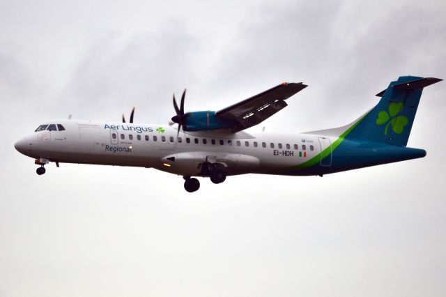 ATR ATR-72 (EI-HDH) - Aer Lingus Regional - ATR72-600 (EI-HDH) Mid morning arrival at NCL from DUB.