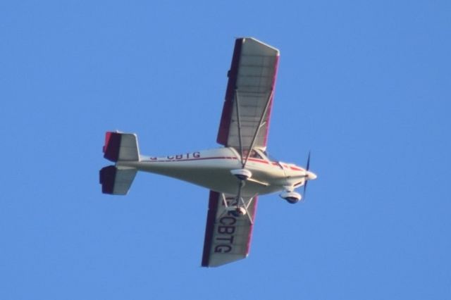 IKARUS Bison (G-CBTG) - Comco Ikarus C42 FB UK overhead routing to Carrickmore, Co Tyrone