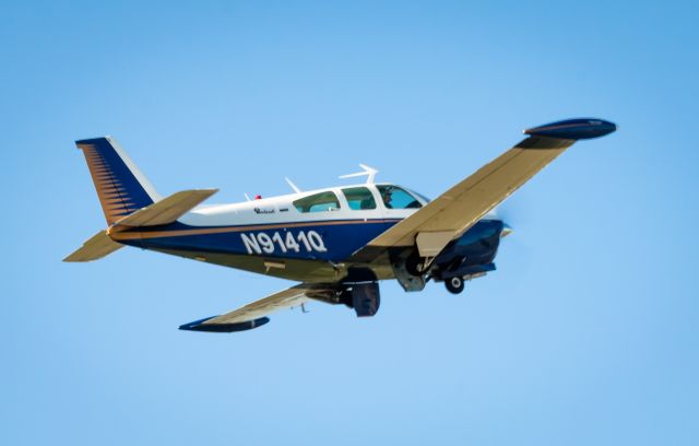 Beechcraft Bonanza (33) (N9141Q) - On departure from KONX.