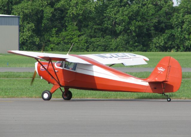 AERONCA Sedan (N22173) - Taxiing in after landing at Downtown Shreveport.