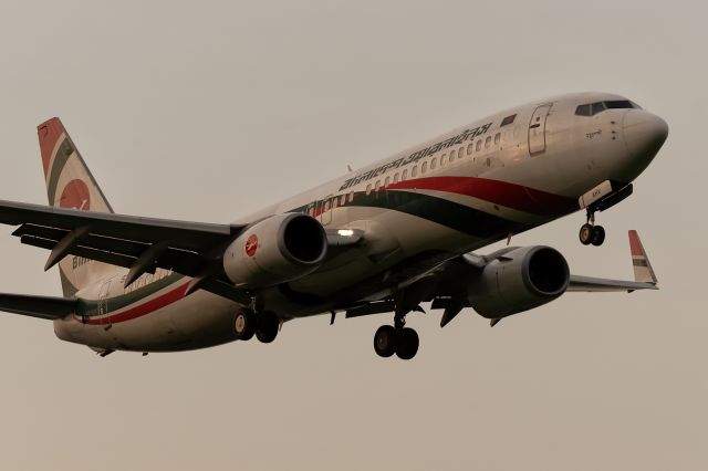 Boeing 737-800 (S2-AHV) - 2nd September, 2024:  Flight BG 585 from Singapore Changi on short finals to runway 14 at Dhaka's Zia International Airport.