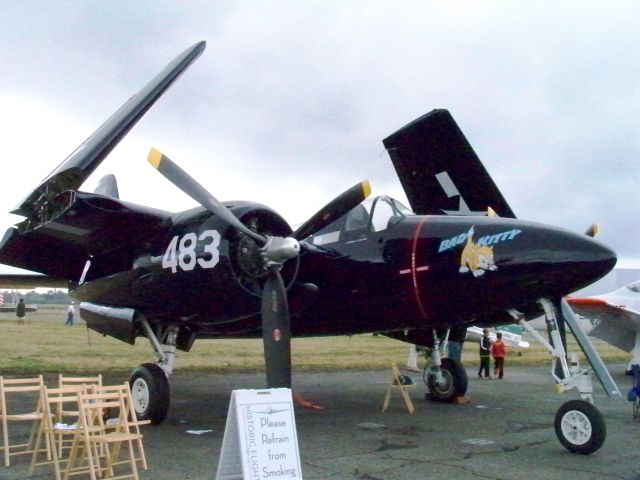 — — - This is one of the six restored 7F7-3 Grumman Tiger Cats. This one is named "Bad Kitty" and belongs to the Historical Flight Foundation, Paine Field (KPAE), Everett, WA. This image was taken by me on August 30, 2014 during the HFFs Vintage Aircraft Weekend.