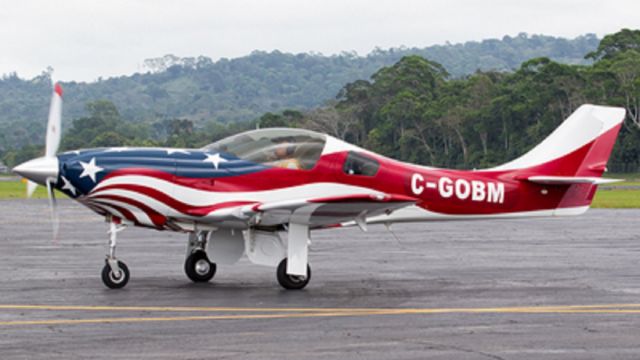 Lancair Legacy 2000 (C-GOBM) - LANCAIR LEGACY SERIAL # L2K-179 (formerly N27RM) is now in Canada with the Registration C-GOBM and still has the original "Stars & Stripes" paint job. The N27RM photo is also available on FlightAware.