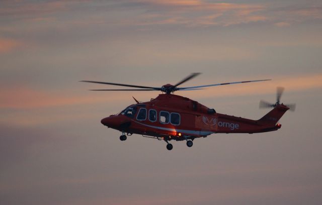 BELL-AGUSTA AB-139 (C-GYNJ) - An Ornge helicopter landing at Billy Bishop