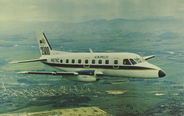 Embraer EMB-110 Bandeirante (N617KC) - scanned from postcardbr /Aeromech