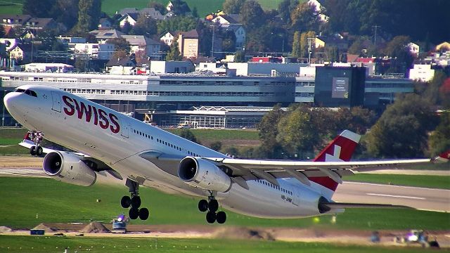 Airbus A330-300 (HB-JHM) - Departing as SWR #14 to New York