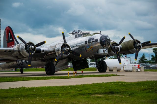 Boeing B-17 Flying Fortress (N3193G) - The Yankee Lady B-17 parks at CYCK.