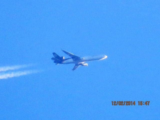 Boeing MD-11 (N289UP) - UPS flight 2879 from SDF to PHX over Northeastern Oklahoma at 34,000 feet.