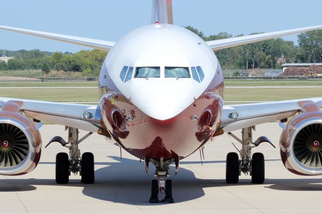 Boeing 737-700 (N888TY) - Aug 11, 2012 - Ty Corp's BBJ N888TY on the ramp at KDPA