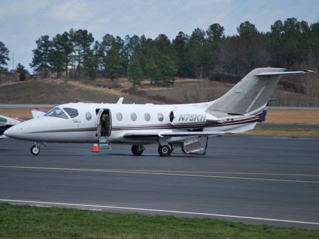 Beechcraft Beechjet (N75KH) - 75 EXPRESS INC (NASCAR Nationwide Series driver Kenny Habul) at KJQF - 2/8/13