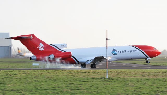 BOEING 727-200 (G-OSRA) - 2 excel aviation oil spill response b727-2s2f(a)(re) g-osra landing at shannon 3/2/20.