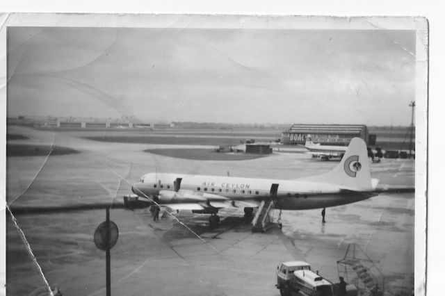 PH-LLD — - This was taken 5th Aril 1961, the note on the back of the print is "LAP", before the name Heathrow was used. The aircraft was presumably owned by KLM, Air Ceylon didn't operate to London at that tie.