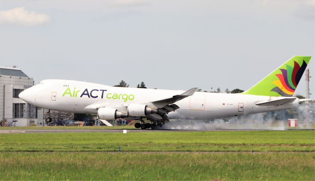 Boeing 747-400 (TC-ACR) - air act cargo b747-428f tc-acr landing at shannon from istanbul 9/8/20.