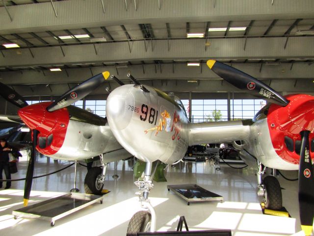 Lockheed P-38 Lightning (N7723C) - On display at Lyon Air Museum