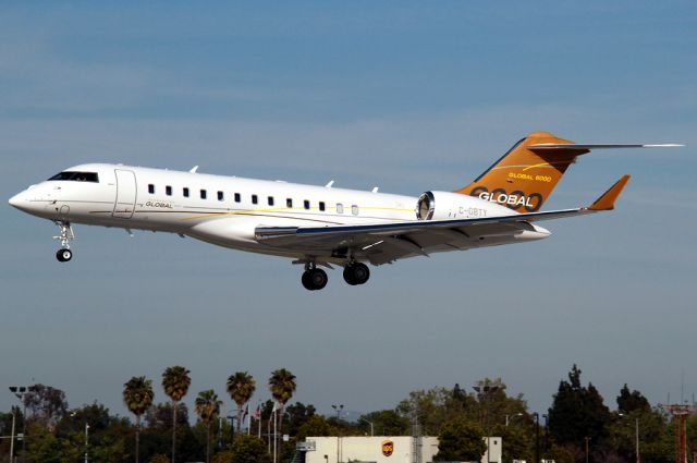 Bombardier Global Express (C-GBTY) - A wonderful aircraft landing at Long Beach.