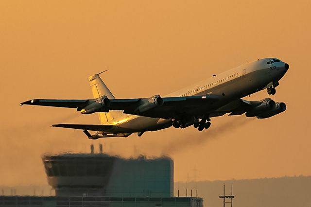 Boeing 707-100 (N272) - evening departure of a rare oldie here in Frankfurt. What a bombastic sound!!  2019-01-21