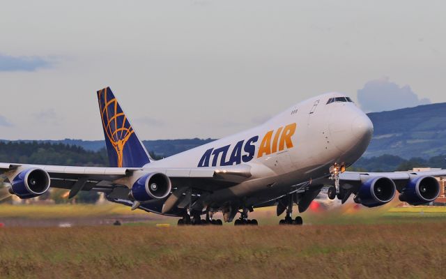 Boeing 747-400 (N499MC) - atlas air b747-400f  n499mc dep shannon 2/7/15.