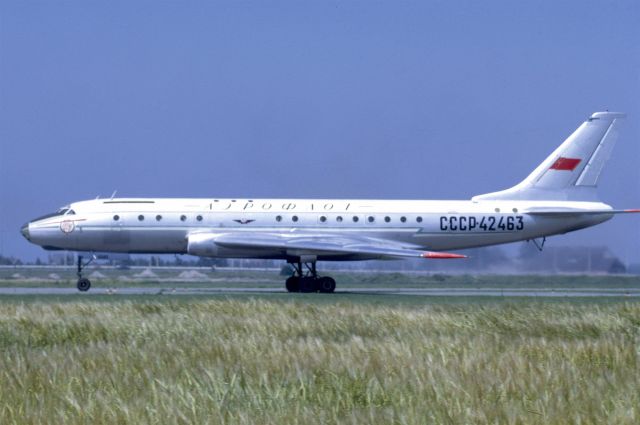 CCCP42463 — - Tupolev TU-104A in July 1969 at Amsterdam