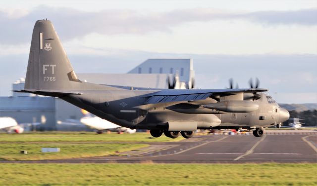 Lockheed C-130 Hercules (11-5765) - "rch5765" usaf hc-130j combat king II 11-5765 landing at shannon 3/10/20.