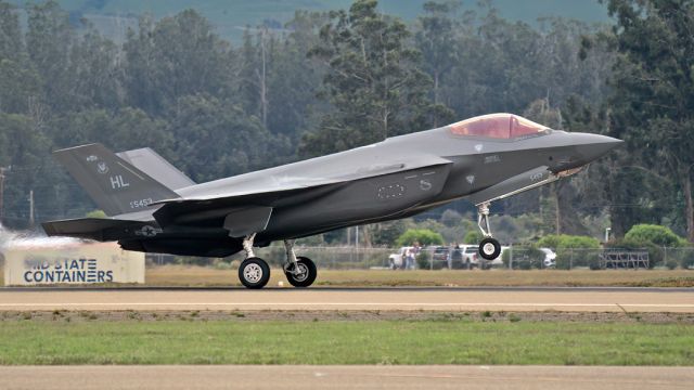 Lockheed F-35C (18-5453) - USAF F-35 demo at Central Coast AirFest , October 2022, Santa Maria Public Airport