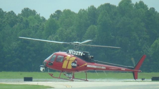 Diamond Star (N123TV) - One of ABCs helicopters based at RDU leaving. 