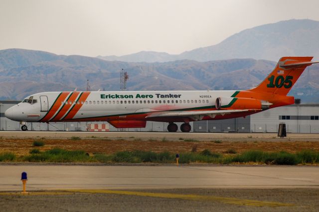 McDonnell Douglas MD-87 (N295EA) - Erickson Aero Tanker taking off to go fight the Bobcat Fire back in September 6th of 2020