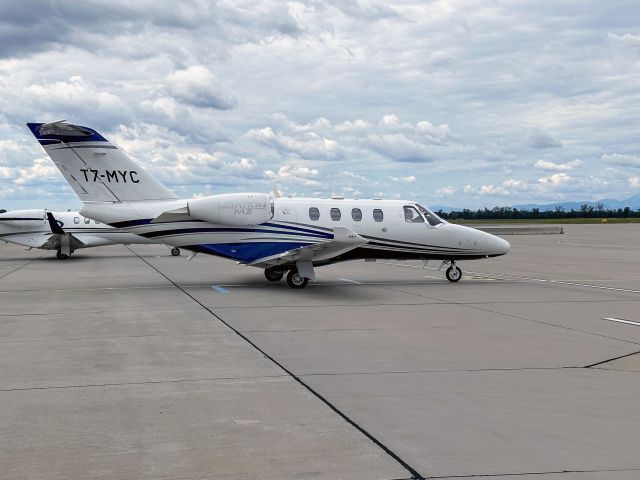 Cessna Citation M2 (T7-MYC) - At the General Aviation Terminal @ Schwechat. 08-AUG-2023.