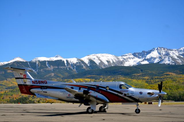 Pilatus PC-12 (N58NG) - Sweet fall day in Telluride.