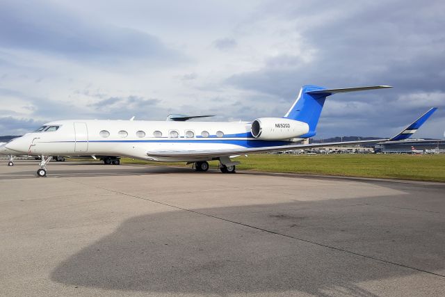 Gulfstream Aerospace Gulfstream G650 (N692GD) - Parked on the Whiskey ramp on 16-Jan-23.