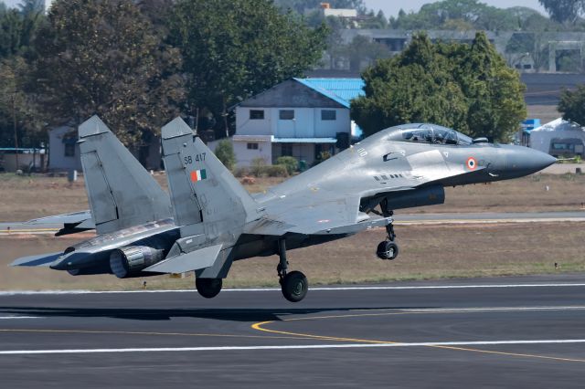 SB417 — - Taking off from the active at Aero India 2019.